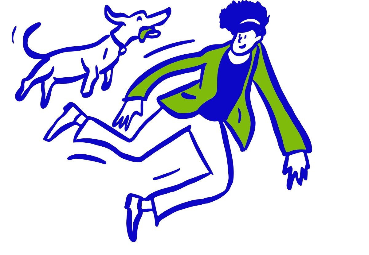 Ilustración de persona corriendo