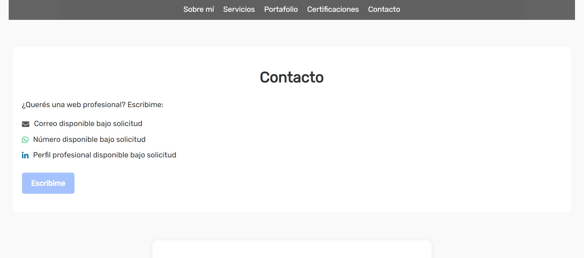 Información de contacto de Santiago Cossu